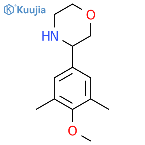 3-(4-methoxy-3,5-dimethylphenyl)morpholine structure