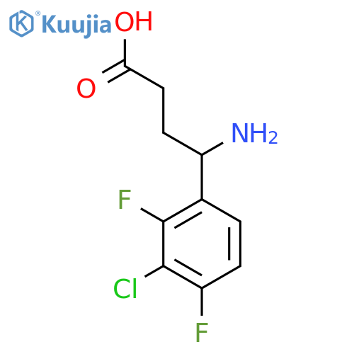4-Amino-4-(3-chloro-2,4-difluorophenyl)butanoic acid structure