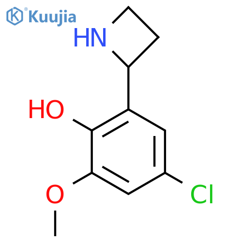 2-(azetidin-2-yl)-4-chloro-6-methoxyphenol structure