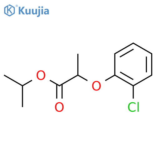 isopropyl 2-(2-chlorophenoxy)propanoate structure