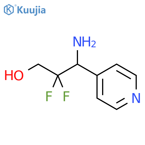 3-Amino-2,2-difluoro-3-(pyridin-4-yl)propan-1-ol structure