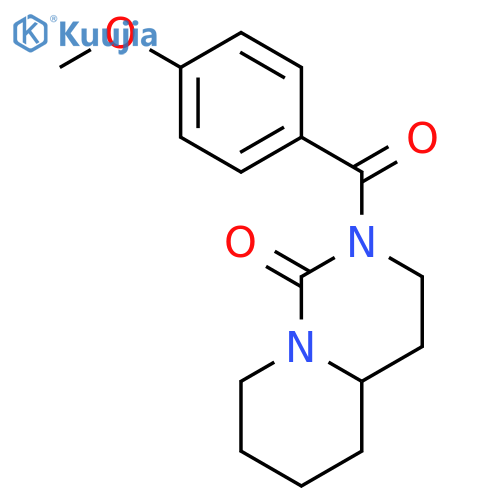 1H-Pyrido[1,2-c]pyrimidin-1-one, octahydro-2-(4-methoxybenzoyl)- structure