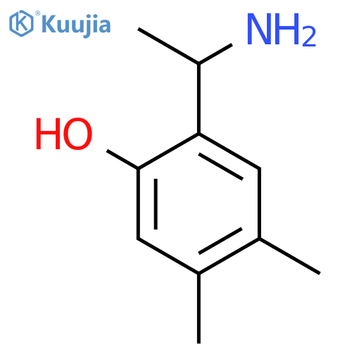 2-(1-aminoethyl)-4,5-dimethylphenol structure