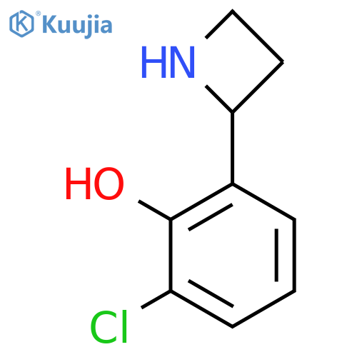 2-(azetidin-2-yl)-6-chlorophenol structure