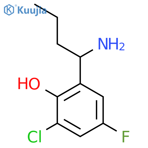 2-(1-aminobutyl)-6-chloro-4-fluorophenol structure