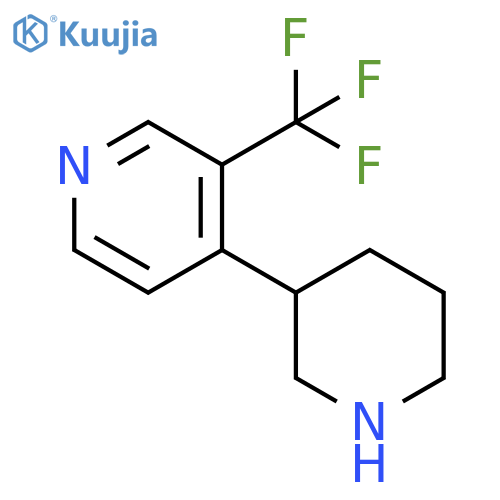 4-(piperidin-3-yl)-3-(trifluoromethyl)pyridine structure