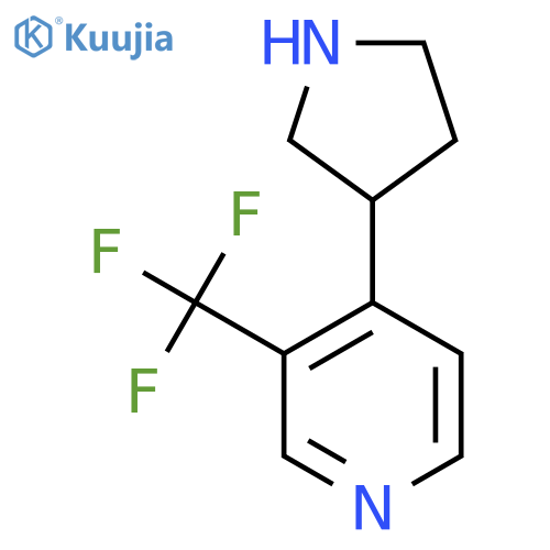 4-(Pyrrolidin-3-yl)-3-(trifluoromethyl)pyridine structure