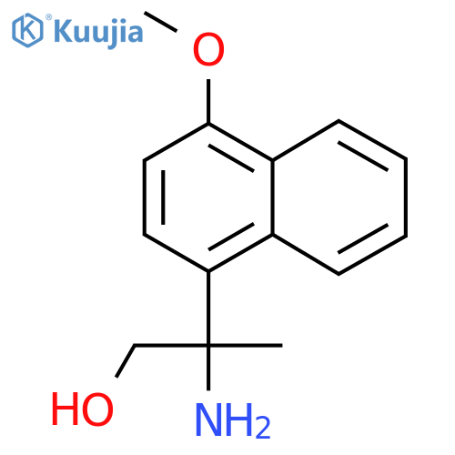 2-amino-2-(4-methoxynaphthalen-1-yl)propan-1-ol structure