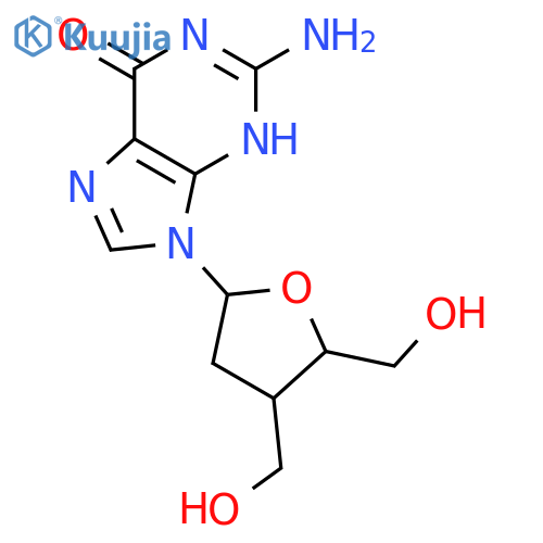 2-amino-9-[(2r,4r,5s)-4,5-bis(hydroxymethyl)oxolan-2-yl]-3h-purin-6-one structure