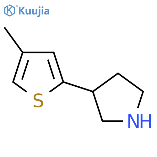 3-(4-methylthiophen-2-yl)pyrrolidine structure