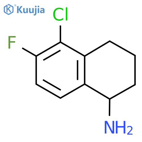 5-CHLORO-6-FLUORO-1,2,3,4-TETRAHYDRONAPHTHYLAMINE structure