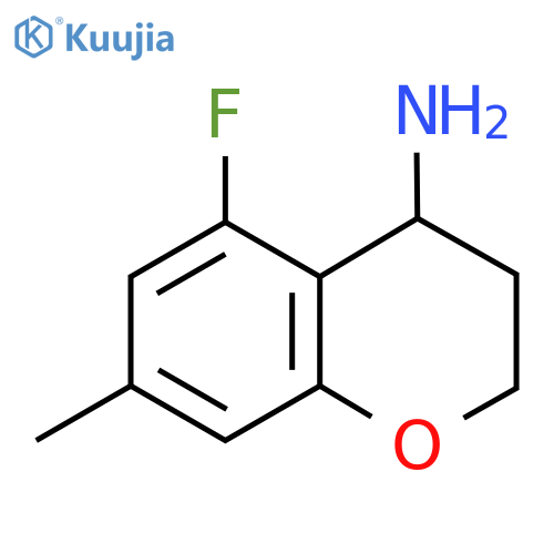 5-FLUORO-7-METHYLCHROMANE-4-YLAMINE structure