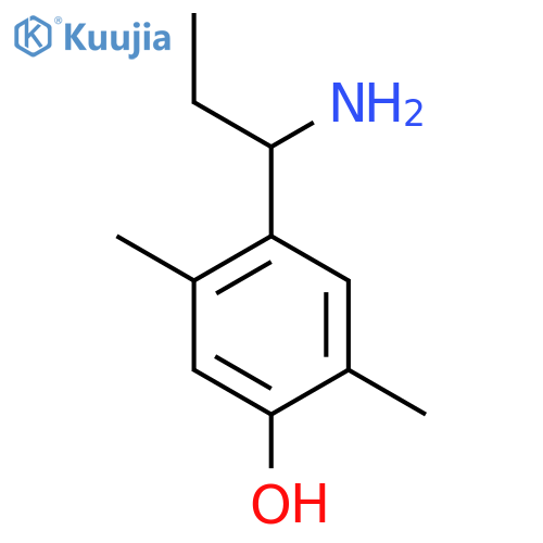 4-(1-Aminopropyl)-2,5-dimethylphenol structure