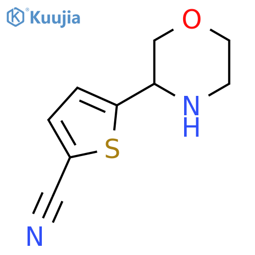 5-(morpholin-3-yl)thiophene-2-carbonitrile structure