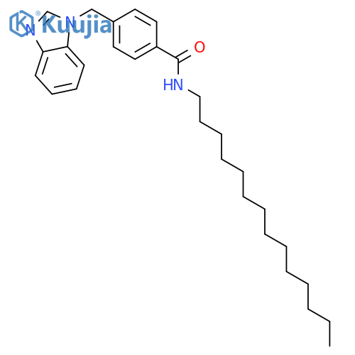 Benzamide, 4-(1H-benzimidazol-1-ylmethyl)-N-tetradecyl- structure