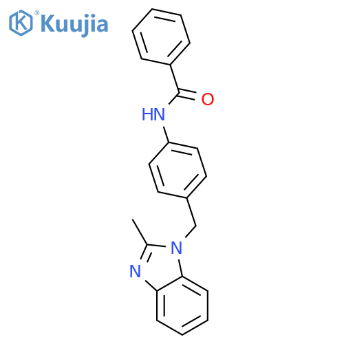 Benzamide, N-[4-[(2-methyl-1H-benzimidazol-1-yl)methyl]phenyl]- structure