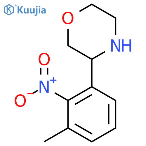 3-(3-methyl-2-nitrophenyl)morpholine structure