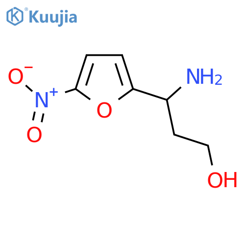 3-amino-3-(5-nitrofuran-2-yl)propan-1-ol structure