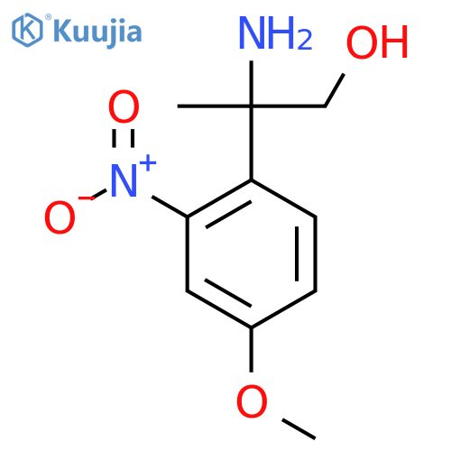 2-amino-2-(4-methoxy-2-nitrophenyl)propan-1-ol structure