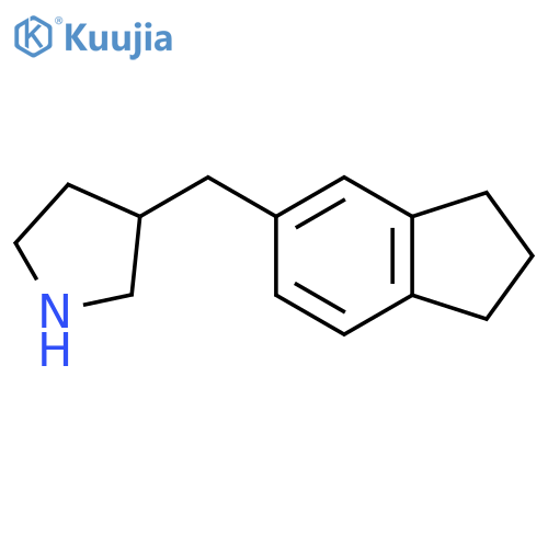 3-(2,3-dihydro-1H-inden-5-yl)methylpyrrolidine structure