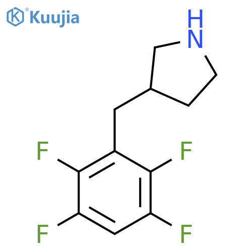 3-(2,3,5,6-tetrafluorophenyl)methylpyrrolidine structure