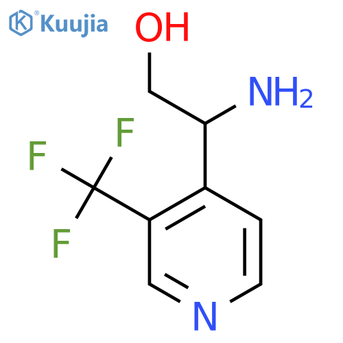 2-amino-2-3-(trifluoromethyl)pyridin-4-ylethan-1-ol structure