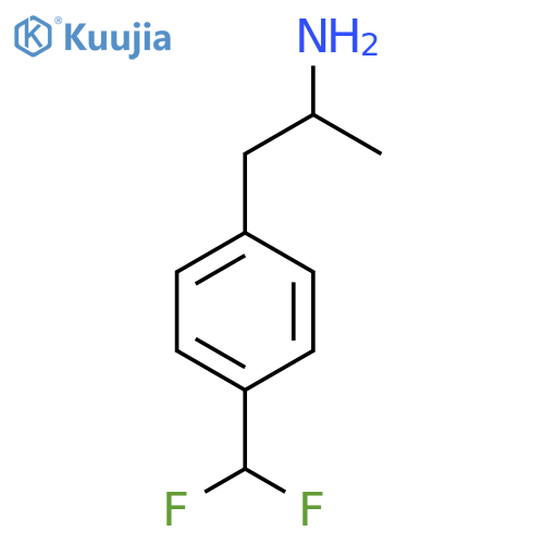 1-4-(difluoromethyl)phenylpropan-2-amine structure