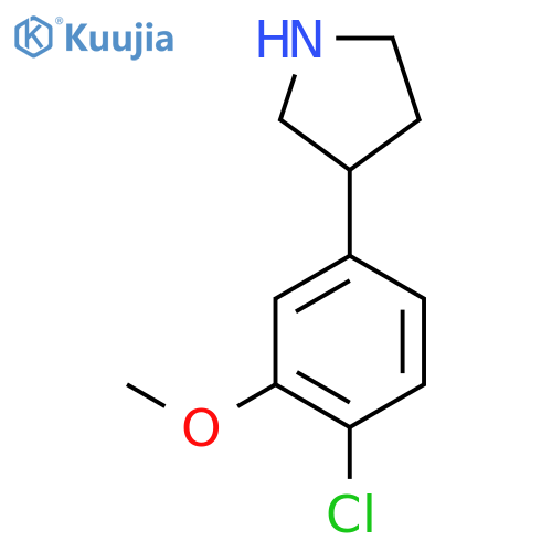3-(4-chloro-3-methoxyphenyl)pyrrolidine structure