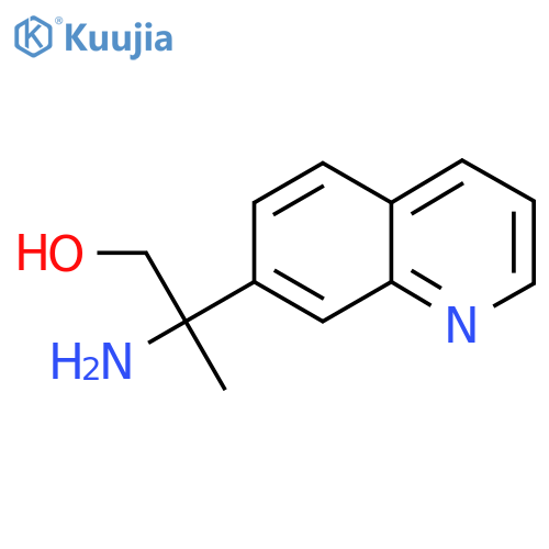 2-amino-2-(quinolin-7-yl)propan-1-ol structure