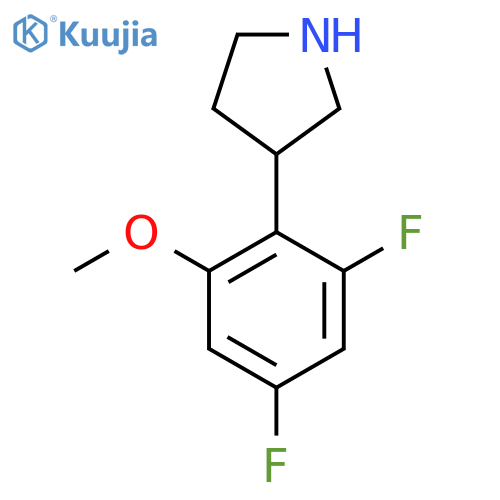 3-(2,4-difluoro-6-methoxyphenyl)pyrrolidine structure