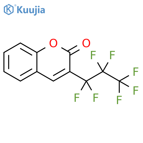 2H-1-Benzopyran-2-one, 3-(heptafluoropropyl)- structure