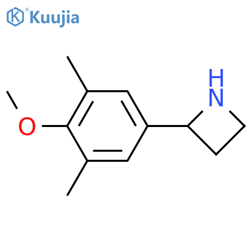 2-(4-methoxy-3,5-dimethylphenyl)azetidine structure