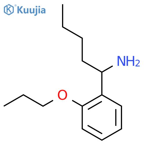 1-(2-PROPOXYPHENYL)PENTAN-1-AMINE structure