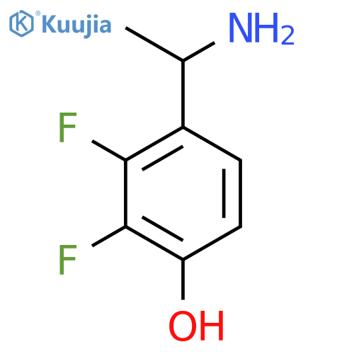 4-(1-Aminoethyl)-2,3-difluorophenol structure