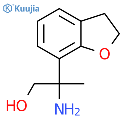 2-amino-2-(2,3-dihydro-1-benzofuran-7-yl)propan-1-ol structure