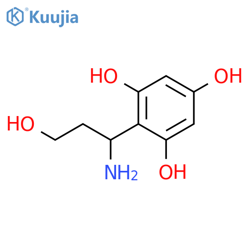 1,3,5-Benzenetriol, 2-(1-amino-3-hydroxypropyl)- structure