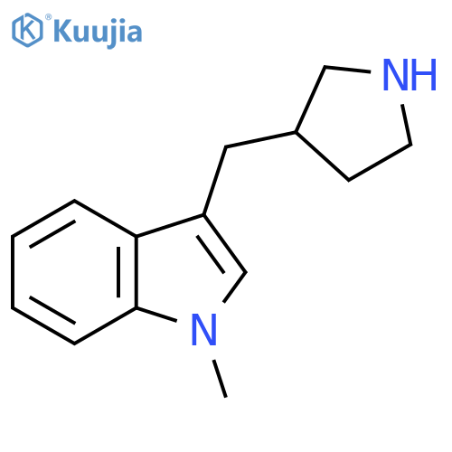 1-methyl-3-(pyrrolidin-3-yl)methyl-1H-indole structure