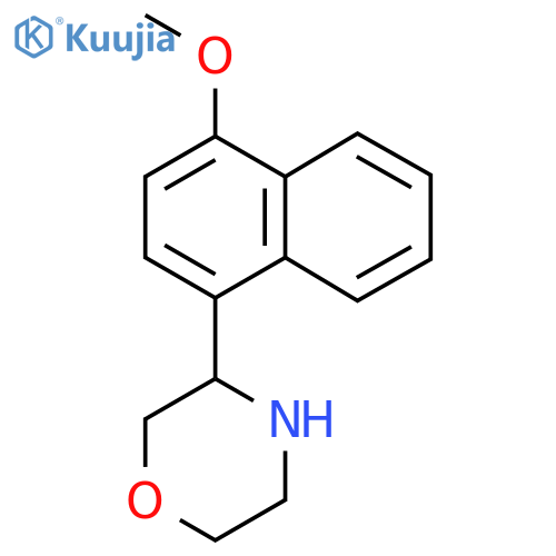 3-(4-methoxynaphthalen-1-yl)morpholine structure