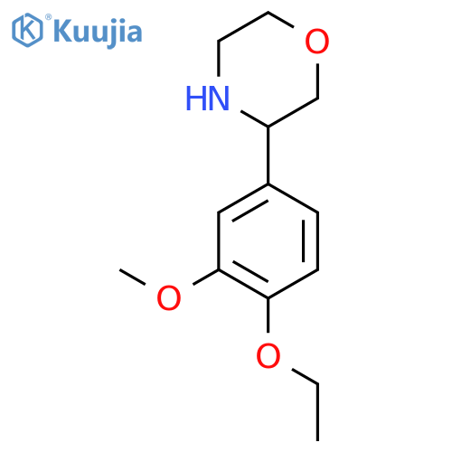 3-(4-ethoxy-3-methoxyphenyl)morpholine structure
