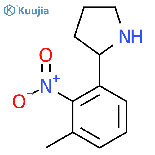 2-(3-methyl-2-nitrophenyl)pyrrolidine structure