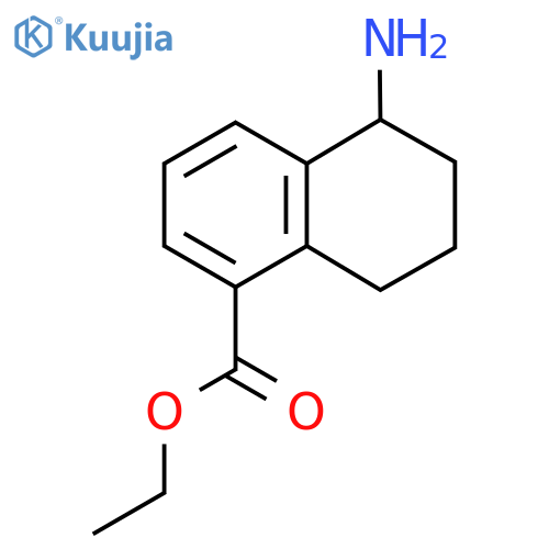 ethyl 5-amino-5,6,7,8-tetrahydronaphthalene-1-carboxylate structure
