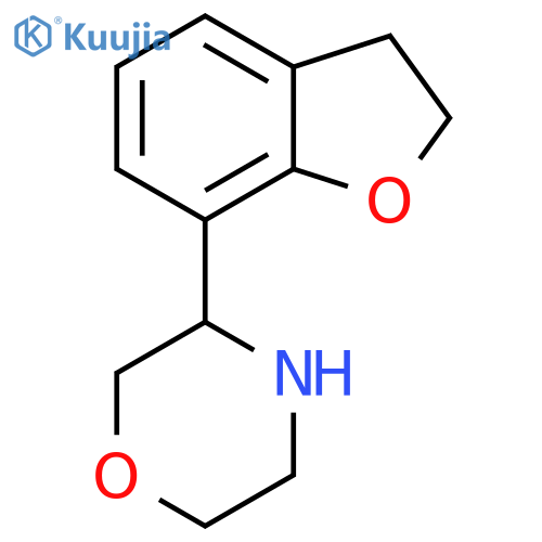 3-(2,3-dihydro-1-benzofuran-7-yl)morpholine structure