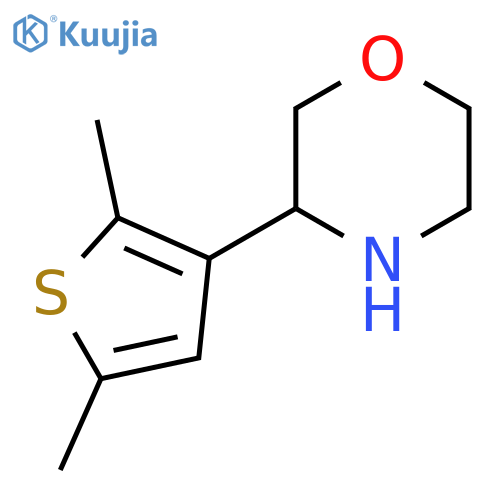 3-(2,5-dimethylthiophen-3-yl)morpholine structure