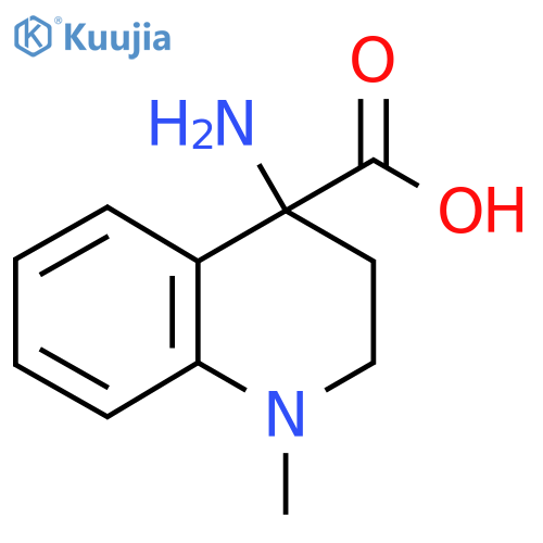 4-amino-1-methyl-1,2,3,4-tetrahydroquinoline-4-carboxylic acid structure