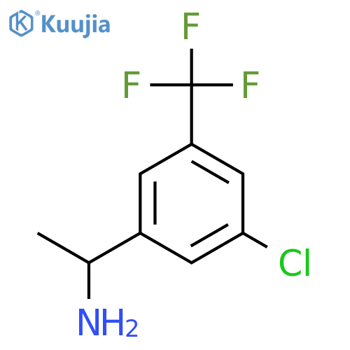 1-3-chloro-5-(trifluoromethyl)phenylethan-1-amine structure