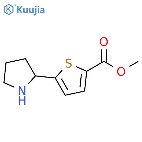 methyl 5-(pyrrolidin-2-yl)thiophene-2-carboxylate structure