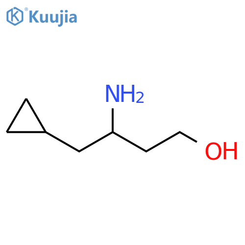3-amino-4-cyclopropylbutan-1-ol structure