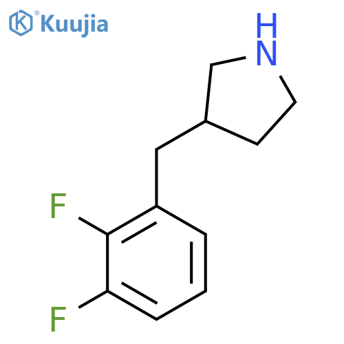 3-(2,3-difluorophenyl)methylpyrrolidine structure