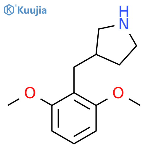 3-(2,6-dimethoxyphenyl)methylpyrrolidine structure