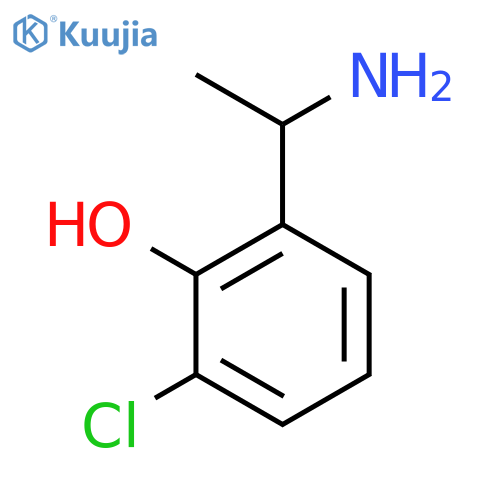 2-(1-AMINOETHYL)-6-CHLOROPHENOL structure
